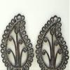 8' Brass Vintage Tribal Leaf Design Key Hanger (Pair) - Brass view 3