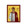 Saint Roman icon, Handmade Greek Orthodox icon of St Romanos the Melodist, Byzantine Art wall Hanging icon on Wood Plaque, Religious Gift 7x10cm view 1