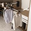 Adjustable Pull Down Closet Rod, Heavy Duty Hanger for Hanging Clothes Wardrobe Rail Lift Organizer Storage System, Premium Polished Chrome,660to890mm view 1