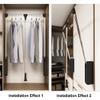 Adjustable Pull Down Closet Rod, Heavy Duty Hanger for Hanging Clothes Wardrobe Rail Lift Organizer Storage System, Premium Polished Chrome,660to890mm view 2