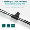 Adjustable Pull Down Closet Rod, Heavy Duty Hanger for Hanging Clothes Wardrobe Rail Lift Organizer Storage System, Premium Polished Chrome,660to890mm view 3