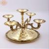 Exotic India 6" Brass Kubera Vilakku | Puja Diya | Handmade - Brass view 1