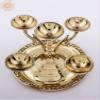 Exotic India 6" Brass Kubera Vilakku | Puja Diya | Handmade - Brass view 2