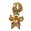 Artvarko Peacock Diya Table Oil Lamp Brass with Inlay Traditional Handmade Lamp for Temples Puja Festival Gifts & Home Dcor Height: 12 Inch view 3