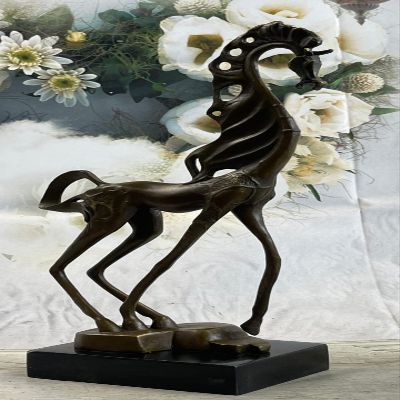 EUROPEAN BRONZE Handcrafted by Lox Wax Method Museum Quality Dali Artwork Singed Bronze Statue