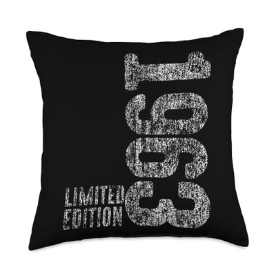 62nd Birthday Man Woman 62 Years 1963 Decorative Funny Gift Throw Pillow