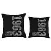 62nd Birthday Man Woman 62 Years 1963 Decorative Funny Gift Throw Pillow view 3