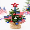 Red and White Mini Tree Topper Star Patriotic Tabletop Tree Decoration  Small Star Ornament for Mini Christmas Tree, 4th of July, Independence Day, Holiday Home Decor view 4