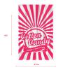 Tafura Cotton Candy Bags with Ties (100 Count) Clear Printed Cotton Candy Bags 11.5 x 18.5 Inches Plastic Treat Bags for Cotton Candy, Parties, Carnivals & Events (Red) view 2