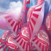 Tafura Cotton Candy Bags with Ties (100 Count) Clear Printed Cotton Candy Bags 11.5 x 18.5 Inches Plastic Treat Bags for Cotton Candy, Parties, Carnivals & Events (Red) view 3