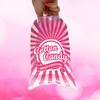 Tafura Cotton Candy Bags with Ties (100 Count) Clear Printed Cotton Candy Bags 11.5 x 18.5 Inches Plastic Treat Bags for Cotton Candy, Parties, Carnivals & Events (Red) view 4