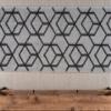 Custom Length, Non Slip Modern Geometric Carpet Runner Rug Mat for Entry Hallway Kitchen Laundry, 26 inch x 21 feet, Silver & Gray view 4