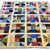 Handmade Patchwork Lap Quilt, Scrappy SofaThrow, Ready to Ship - 57-1/2 Wide x 71-1/2 Long view 1