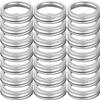 140 PCS Regular Mouth Canning Rings - Split-Type Seals, Bands for Mason Jar (140 PCS REGULAR MOUTH 70MM, Silver) view 1