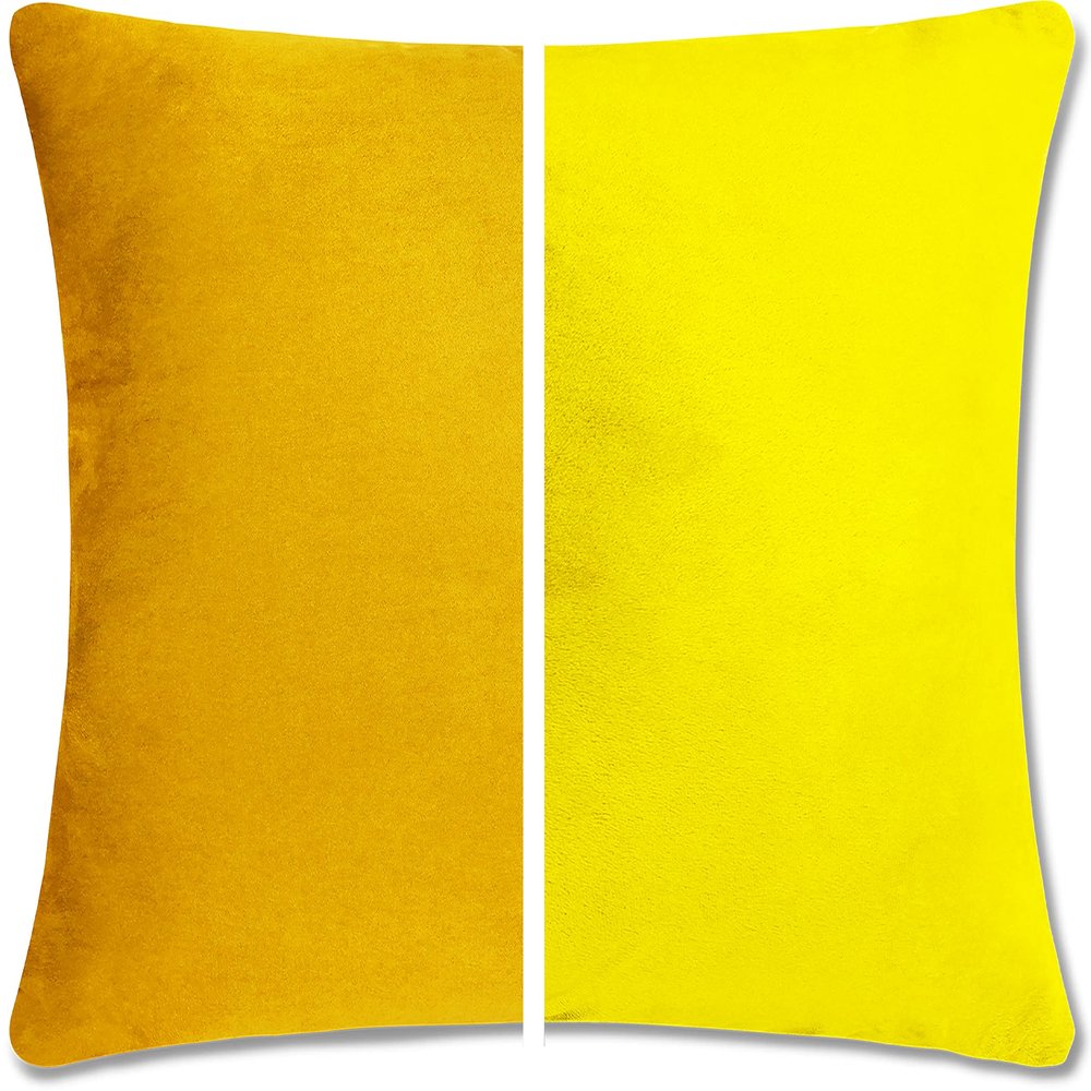 12" x 20" Throw Pillow - Gold Rush: 2 PCS / 4 Sided. Luxurious Premium Down Feather Pillow with Reversible Cover Microsuede/Microplush Fabric. Forever Fluffy, Beautiful & Supportive. Soft & Comfy.