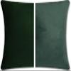 12" x 20" Throw Pillow - Ramona Green: 2 PCS / 4 Sided. Luxurious Premium Down Feather Fill w/Reversible Cover Microsuede/Microplush Fabric. Forever Fluffy, Beautiful & Supportive. Soft & Comfy. view 1