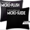 12" x 20" Throw Pillow - Stable Black: 2 PCS / 4 Sided. Luxurious Premium Down Feather Fill w/Reversible Cover Microsuede/Microplush Fabric. Forever Fluffy, Beautiful & Supportive. Soft & Comfy. view 2