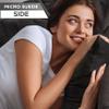 12" x 20" Throw Pillow - Stable Black: 2 PCS / 4 Sided. Luxurious Premium Down Feather Fill w/Reversible Cover Microsuede/Microplush Fabric. Forever Fluffy, Beautiful & Supportive. Soft & Comfy. view 4