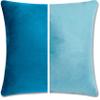 18" x 18" Throw Pillow - Rodeo Blue: 2 PCS / 4 Sided. Luxurious Premium Memory Foam Fill w/Reversible Cover Microsuede/Microplush Fabric. Forever Fluffy, Beautiful & Supportive. Soft & Comfy. view 1