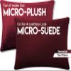 12" x 20" Throw Pillow - AZ Maroon: 2 PCS / 4 Sided. Luxurious Premium Down Feather Pillow with Reversible Cover Microsuede/Microplush Fabric. Forever Fluffy, Beautiful & Supportive. Soft & Comfy. view 2
