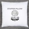 22" x 22" Throw Pillow - Stable Black: 2 PCS / 4 Sided. Luxurious Premium Down Feather Fill w/Reversible Cover Microsuede/Microplush Fabric. Forever Fluffy, Beautiful & Supportive. Soft & Comfy. view 3