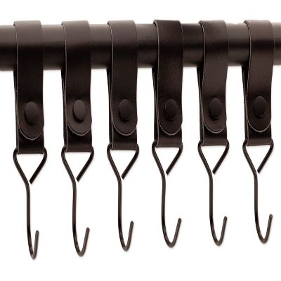 Brute Strength Classic - Full Grain Leather Strap Kit - Black, 12 PC, Mommy Hooks & Stroller Clips