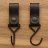 Brute Strength Classic - Full Grain Leather Strap Kit - Black, 12 PC, Mommy Hooks & Stroller Clips view 3