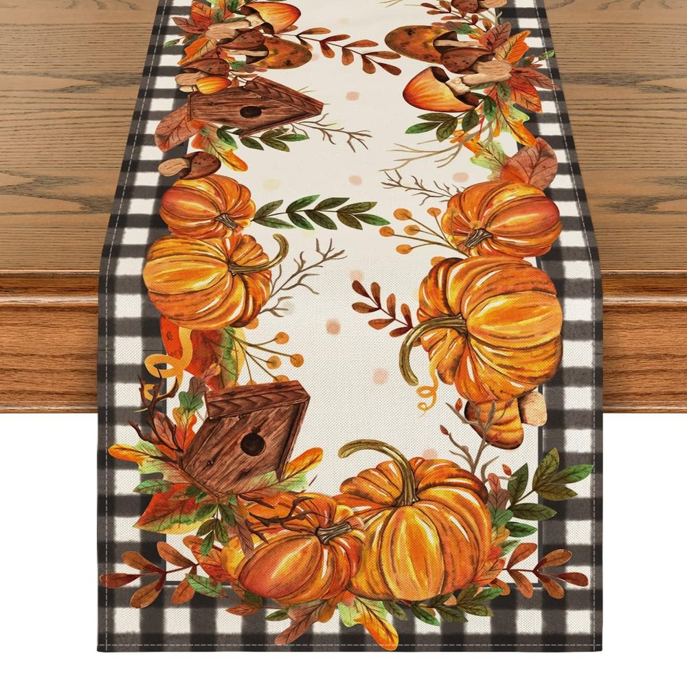 Artoid Mode 210 GSM Fall Table Runner 13x36 Inch Home Party Decor