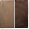 22" x 22" Cover Only Throw Pillowcase Reversible - Saddle Brown: 2 PCS / 4 Sided. Luxurious, Microsuede/Microplush Fabric - Softest / High Thread Count - Washable, Outstanding Beauty & Comfy view 1
