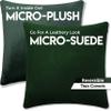 18" x 18" Cover Only Throw Pillowcase Reversible - Ramona Green: 2 PCS / 4 Sided. Luxurious, Microsuede/Microplush Fabric - Softest / High Thread CountWashable. Beautiful & Supportive. Soft & Comfy. view 3