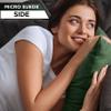 18" x 18" Cover Only Throw Pillowcase Reversible - Ramona Green: 2 PCS / 4 Sided. Luxurious, Microsuede/Microplush Fabric - Softest / High Thread CountWashable. Beautiful & Supportive. Soft & Comfy. view 4