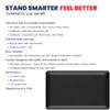 Sit-Stand SmartMat: Patented One Foot Moveable Premium Ergonomic Anti-Fatigue Foam & Gel Mat for Adjustable-Height Office Desks, Kitchen Floors, and Home, Made in USA, Charcoal Black for Hard Surfaces view 3
