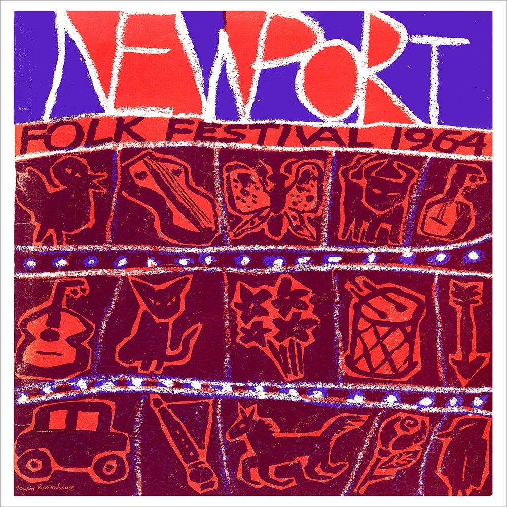 1964 Newport Folk Festival - Concert Poster print - delovelyArts (16x20)