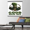 Trends International Marvel I Am Groot - Good Hair Day Wall Poster, 22.375" x 34", Premium Print and Black Hanger Bundle view 2