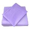 3PCs Bedding Sheet Set 400 Thread Count, 1 Piece Fitted Sheet 22" Deep Pocket All-Around Elastic and 2 Piece Pillowcases, Soft & 100% Egyptian Quality Cotton-Lavender Solid,Full-XL Size. view 1