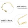VOSAREA Bath Curtain Hooks End Design Shower Curtain Easy to Install Hangers for Seamless Sliding Bathroom Decor view 2