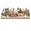 Roman 8.75" LED Musical Revolving Gingerbread Village, Amusements Collection Christmas Scene, Lighted Animated Holiday Decoration view 1