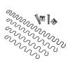 5pcs Zig Zag Springs Metal Sofa Couch Recliner Chair Settee Coil Seat Back Repalcement Repair Kit Upholstery (Size : 50cm 5sets) view 1