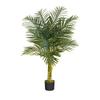 4 Double Stalk Golden Cane Artificial Palm Tree view 1