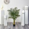 4 Double Stalk Golden Cane Artificial Palm Tree view 3