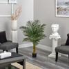 4 Double Stalk Golden Cane Artificial Palm Tree view 4