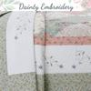 Embroidered Floral Scalloped Edge 100% Cotton Real Patchwork Quilt Bedding Set, Reversible Coverlet, Bedspread(Rose Tea, King - 3 Piece) view 3