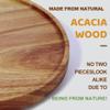 [ 2 Pack ] 12-inch Acacia Wood Lazy Susan Organizers, ACIAZAAZ Lazy Susan Turntable for Cabinet, Kitchen Turntable Storage for Table, Countertop, Pantry view 2