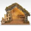 Fontanini by Roman, LED Lighted Italian Stable with Boards, 5" Collection, Nativity Stable, Made in Italy view 1