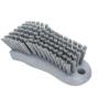 SPARTA Plastic Cutting Board Scrub Brush with Hanging Hole for Washing Cutting Boards, 6 Inches, Gray view 2