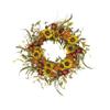 24 Inch Mixed Vibrant Flower Wreath view 1