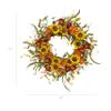 24 Inch Mixed Vibrant Flower Wreath view 2