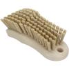 SPARTA Plastic Cutting Board Scrub Brush with Hanging Hole for Washing Cutting Boards, 6 Inches, Tan view 1