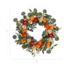 24 Inch Mixed Spring Flower and Eucalyptus Leaf Wreath view 2