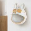 Big Mouth Dog Storage Box Wall-Mounted Dog Key Container Snacks Holder for Home Porch Entryway Sundries Organizer Housewarming Gift - Gray view 3